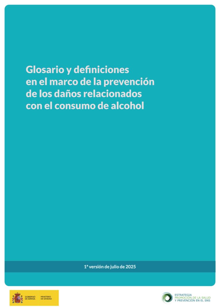 Glosario y definiciones en el marco de la prevención de los daños relacionados con el consumo de alcohol